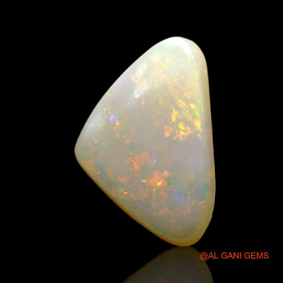 2.00 Cts Natural Australian Fire Opal Loose Gemstone Trillion Cabochon 14x9x3 mm AD-111