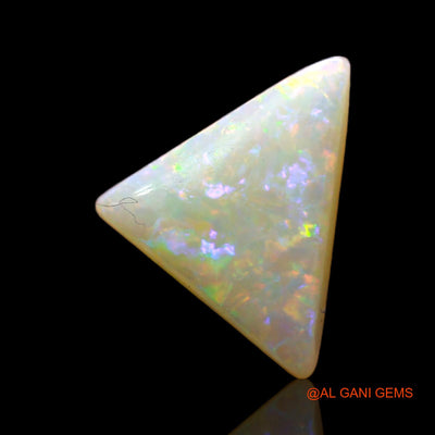2.00 Cts Natural Australian Fire Opal Trillion Cabochon Loose Gemstone For Jewelry 11x9x4 mm AD-114