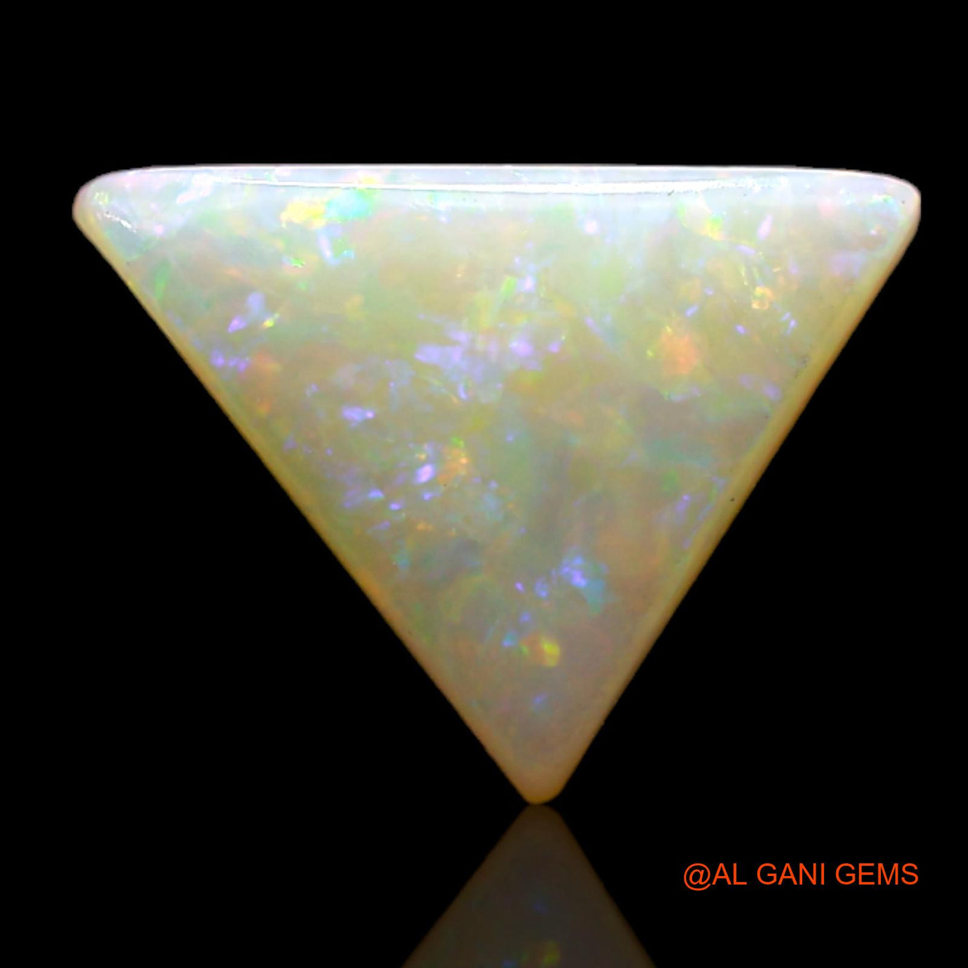 2.00 Cts Natural Australian Fire Opal Trillion Cabochon Loose Gemstone For Jewelry 11x9x4 mm AD-114