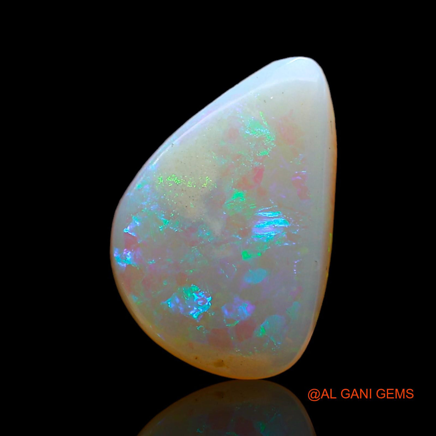 Natural Fire Opal Gemstone 2.00 Cts Loose Fancy Cabochon From Australia 13x9x2 mm AD-115