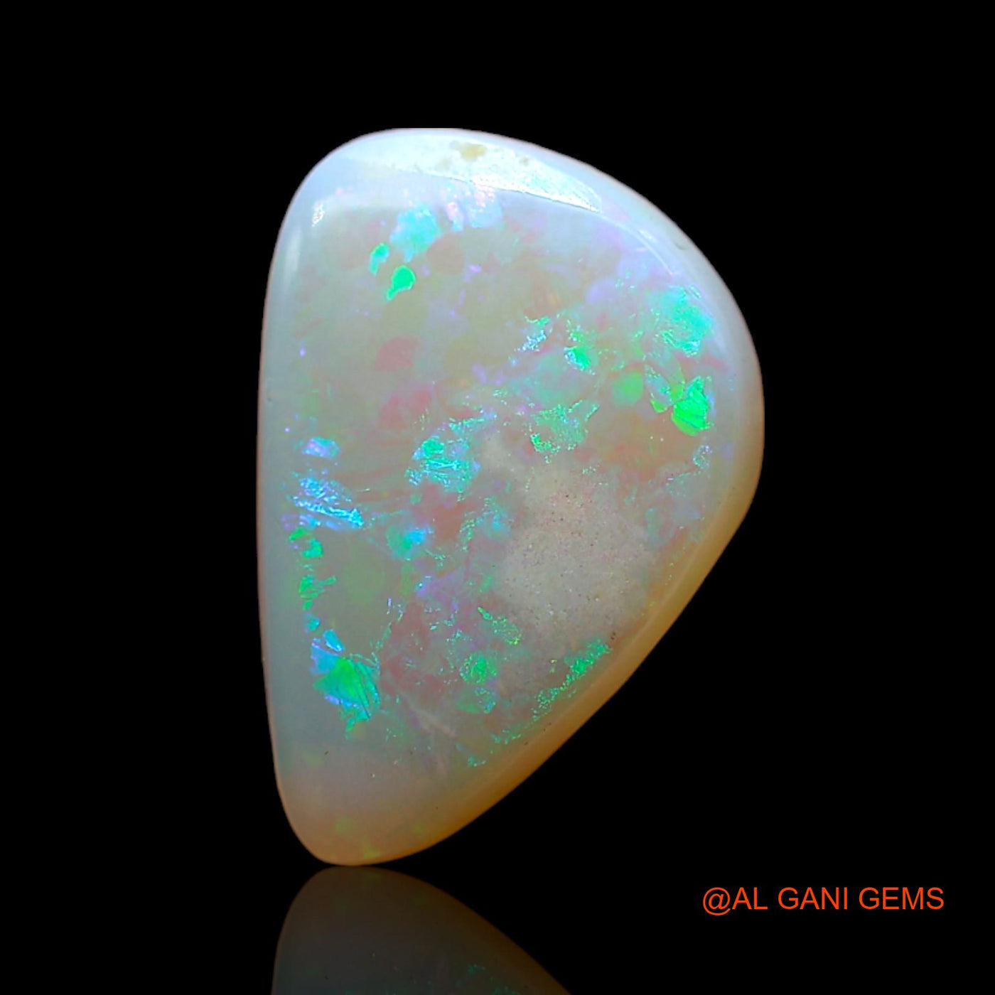 Natural Fire Opal Gemstone 2.00 Cts Loose Fancy Cabochon From Australia 13x9x2 mm AD-115