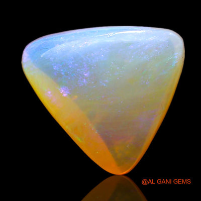 3.00 Cts Natural Australian Fire Opal Loose Gemstone Trillion Cabochon 12x11x5 mm AD-116