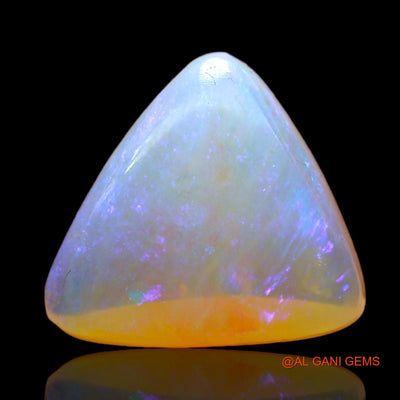 3.00 Cts Natural Australian Fire Opal Loose Gemstone Trillion Cabochon 12x11x5 mm AD-116