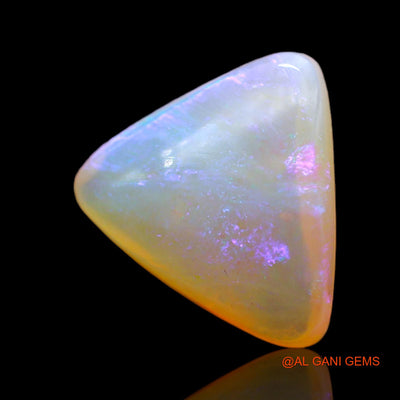 3.00 Cts Natural Australian Fire Opal Loose Gemstone Trillion Cabochon 12x11x5 mm AD-116