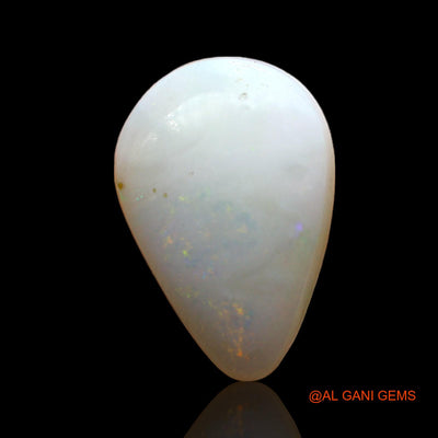3.00 Cts Unheated Australian Fire Opal Loose Gemstone Pear Cabochon Natural 14x10x3 mm AD-117