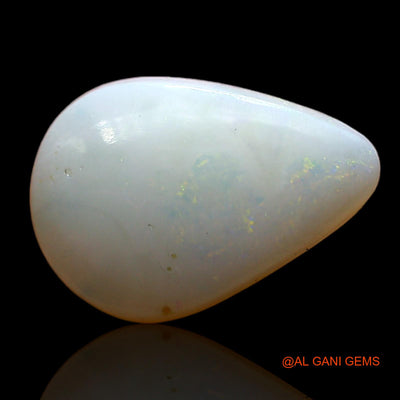 3.00 Cts Unheated Australian Fire Opal Loose Gemstone Pear Cabochon Natural 14x10x3 mm AD-117