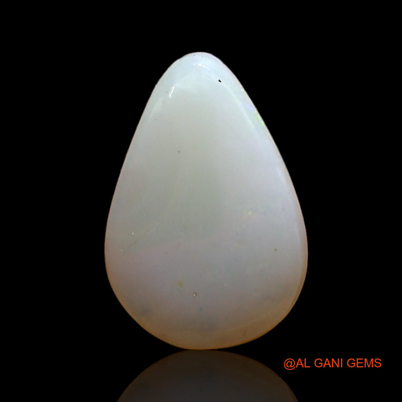 3.00 Cts Unheated Australian Fire Opal Loose Gemstone Pear Cabochon Natural 14x10x3 mm AD-117