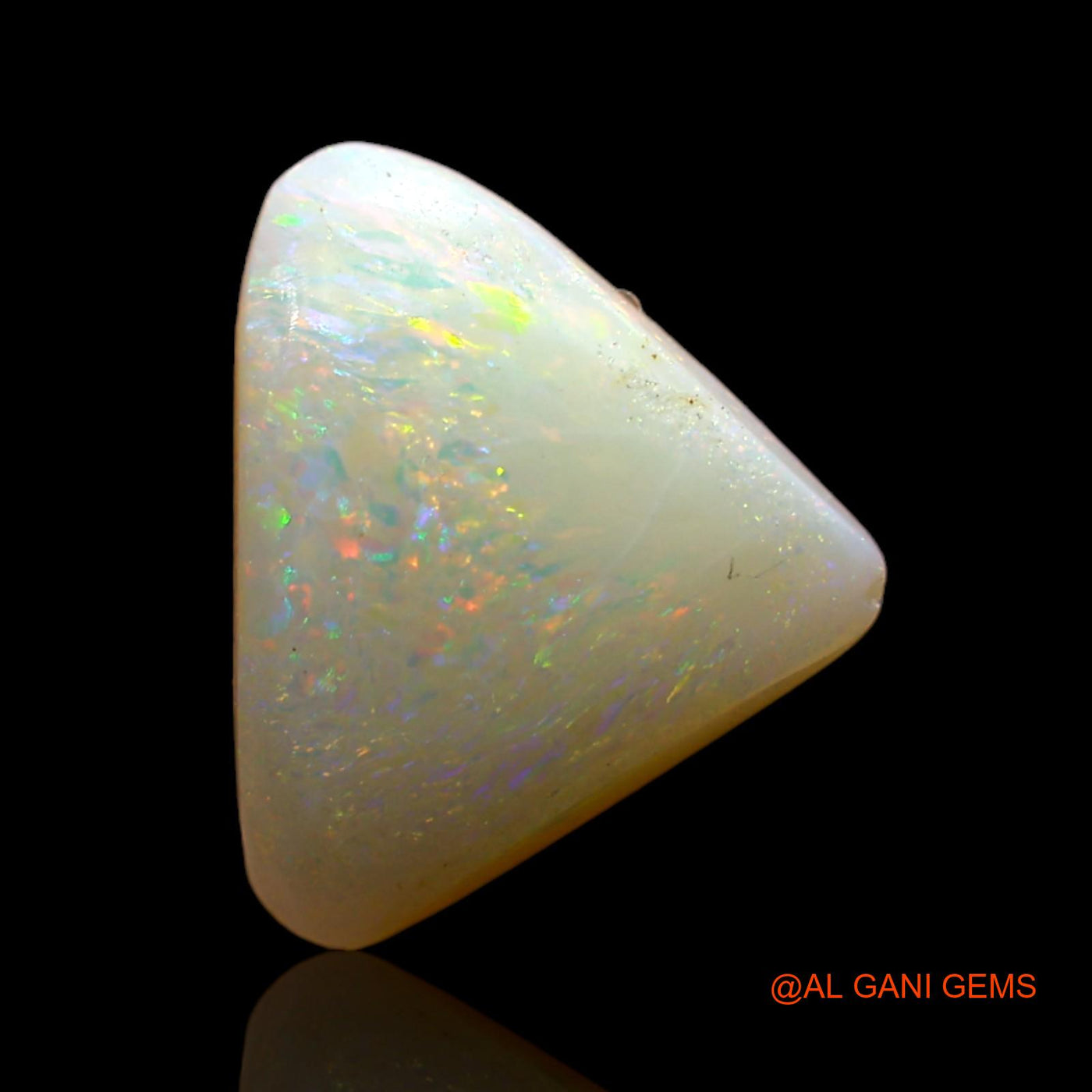 2.00 Cts Natural Australian Fire Opal Loose Gemstone Trillion Cabochon 11x10x4 mm AD-118