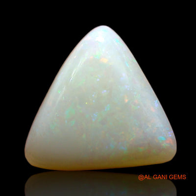 3.00 Cts Natural Australian Fire Opal Loose Gemstone Trillion Cabochon 11x11x4 mm AD-119