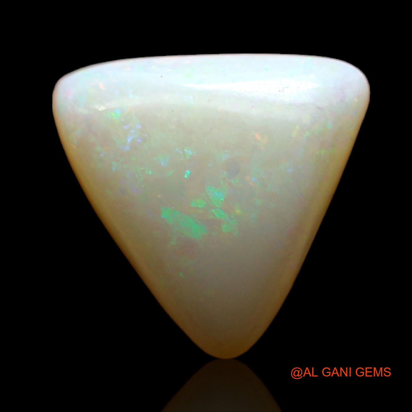 3.00 Cts Natural Australian Fire Opal Loose Gemstone Trillion Cabochon 11x11x4 mm AD-119