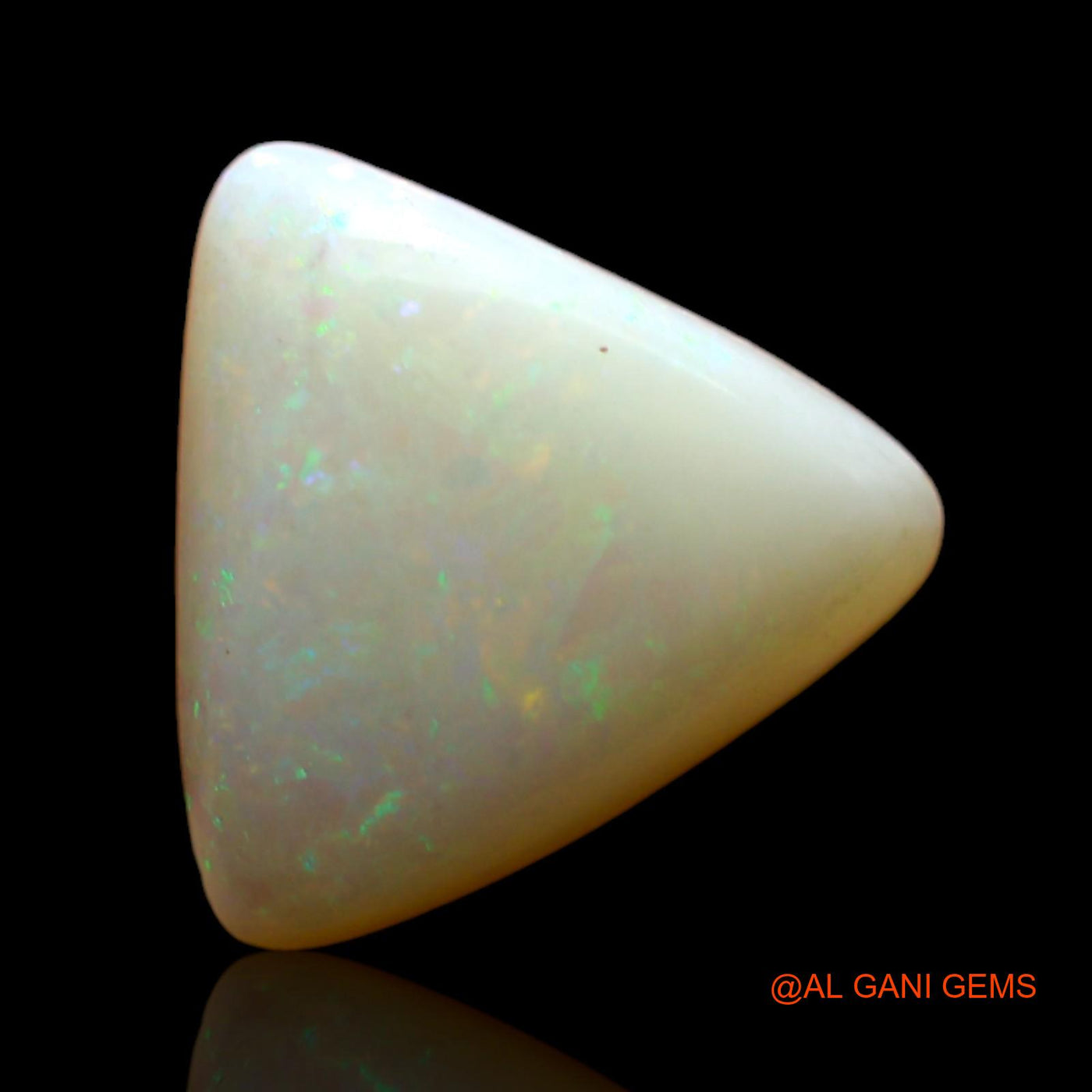 3.00 Cts Natural Australian Fire Opal Loose Gemstone Trillion Cabochon 11x11x4 mm AD-119