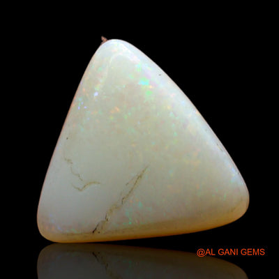 3.00 Cts Natural Australian Fire Opal Loose Gemstone Trillion Cabochon 11x11x4 mm AD-119