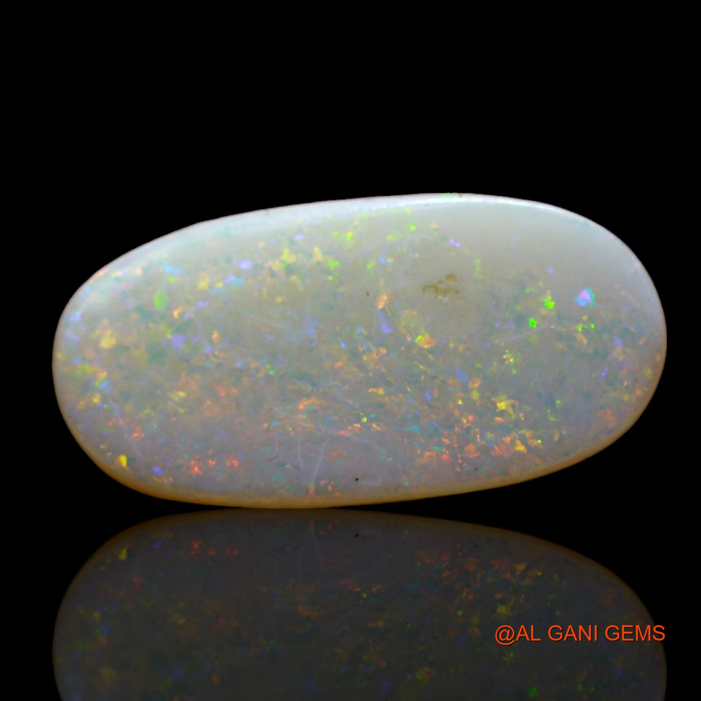 3.00 Cts Natural Australian Fire Opal Loose Gemstone Oval Cabochon 18x9x3 mm AD-11