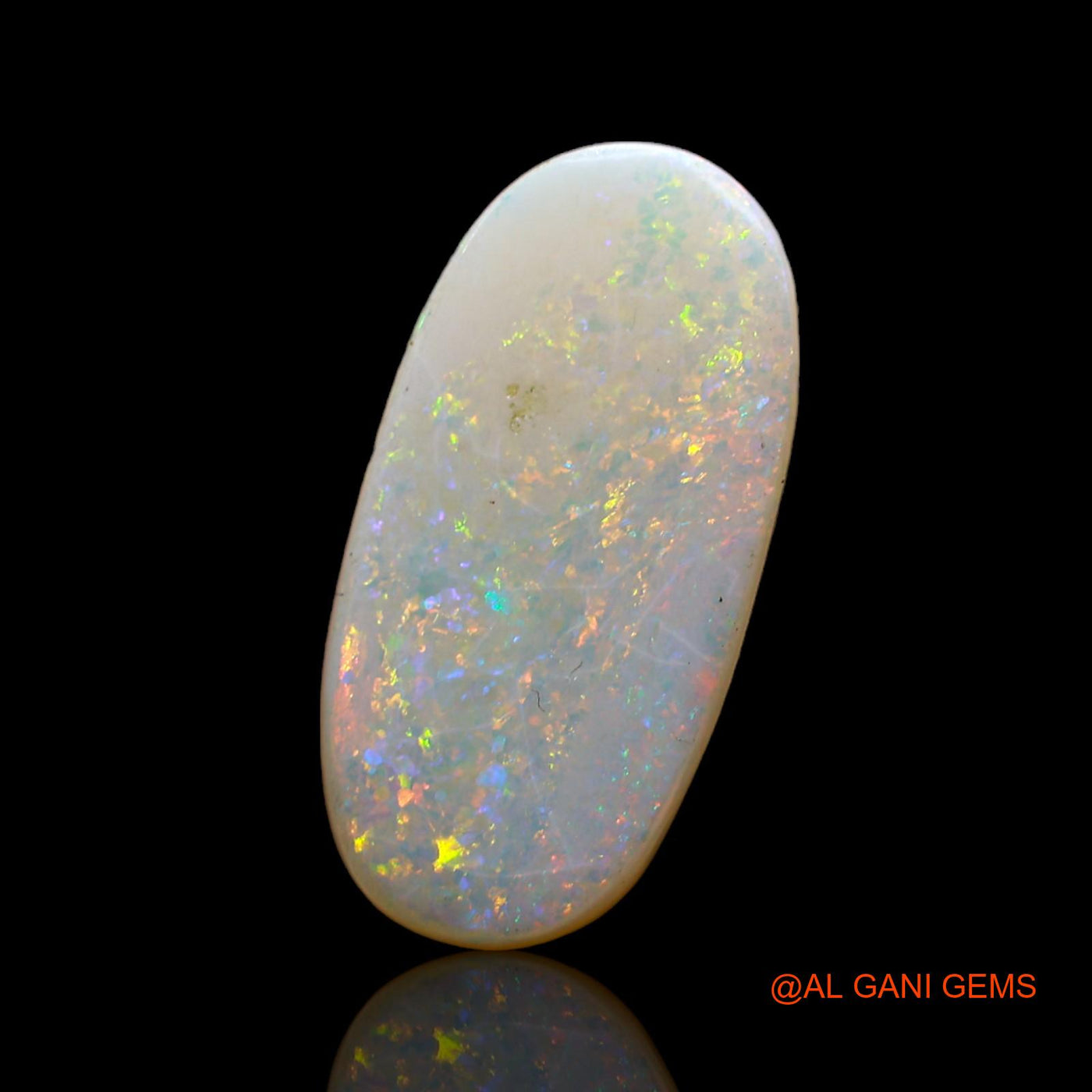 3.00 Cts Natural Australian Fire Opal Loose Gemstone Oval Cabochon 18x9x3 mm AD-11