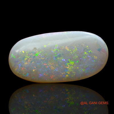 3.00 Cts Natural Australian Fire Opal Loose Gemstone Oval Cabochon 18x9x3 mm AD-11