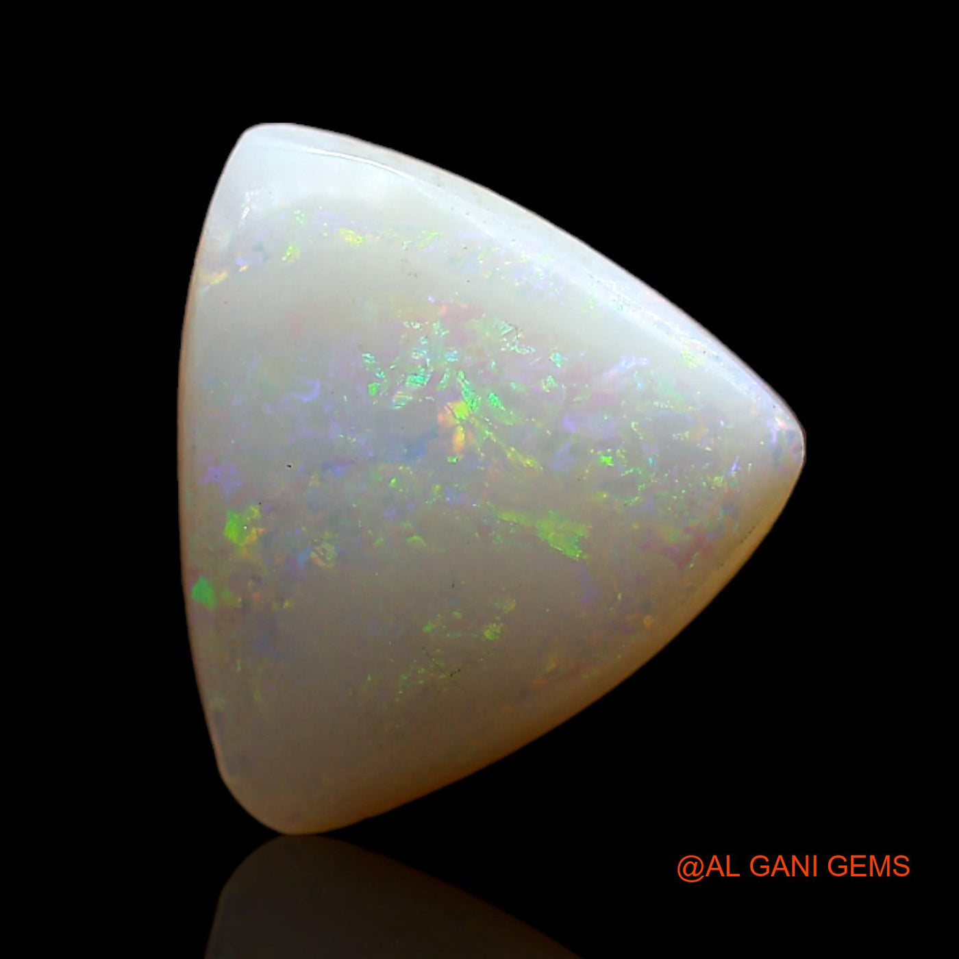 3.00 Cts Natural Australian Fire Opal Loose Gemstone Trillion Cabochon 11x11x4 mm AD-120