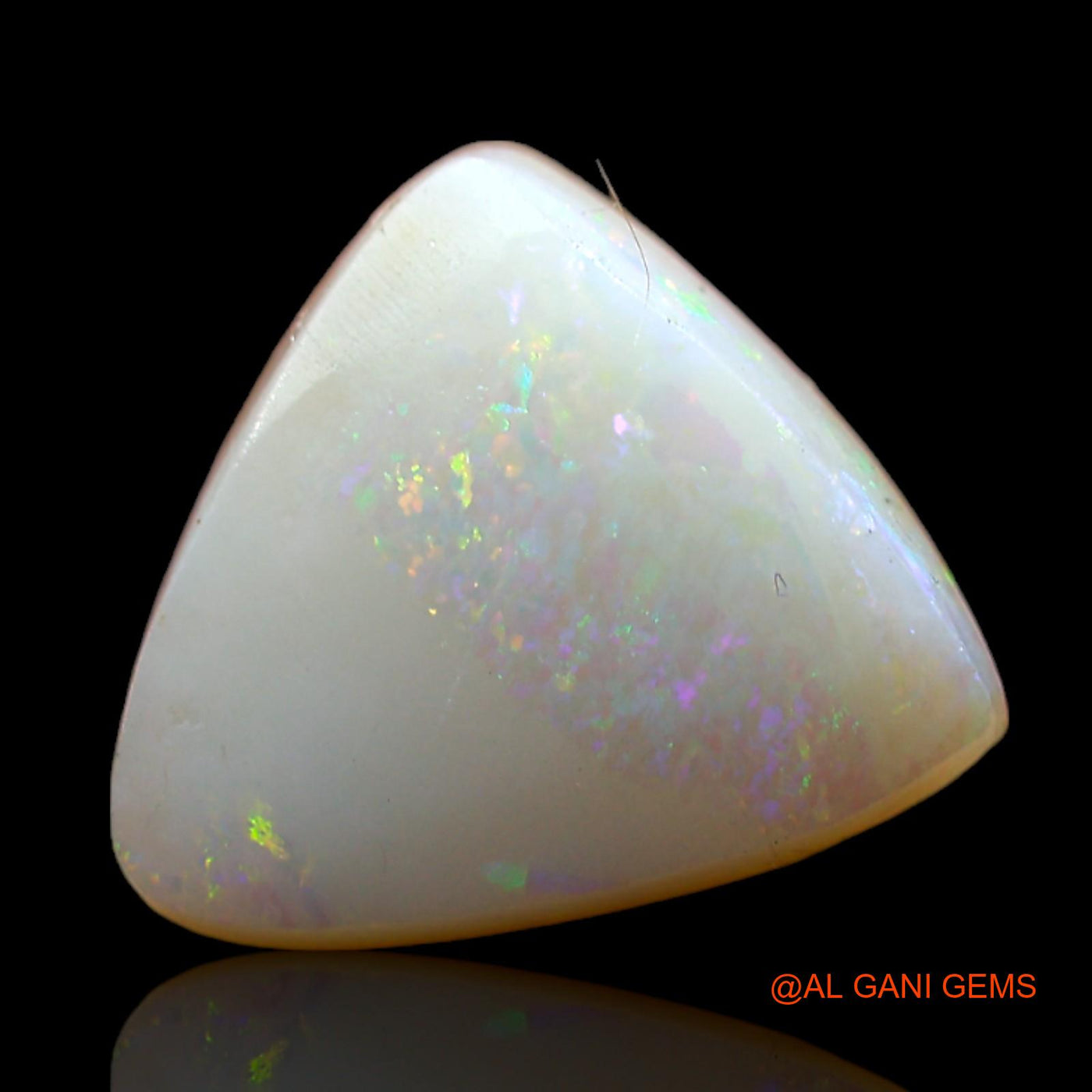 3.00 Cts Natural Australian Fire Opal Loose Gemstone Trillion Cabochon 11x11x4 mm AD-120