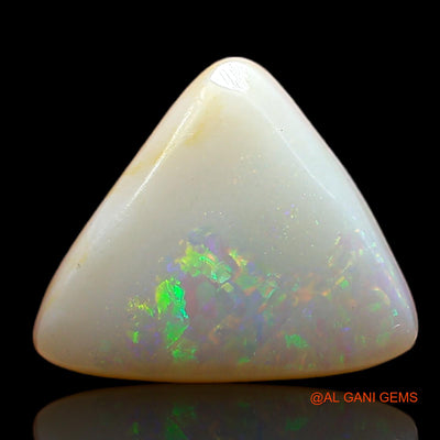 Natural Untreated Fire Opal Loose Gemstone Trillion Cabochon From Australia 3.00 Cts 12x10x4 mm AD-121