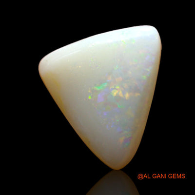 Natural Untreated Fire Opal Loose Gemstone Trillion Cabochon From Australia 3.00 Cts 12x10x4 mm AD-121