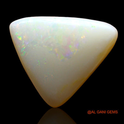 Natural Untreated Fire Opal Loose Gemstone Trillion Cabochon From Australia 3.00 Cts 12x10x4 mm AD-121