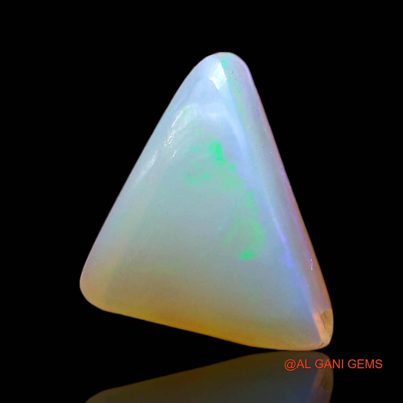 Natural Untreated Fire Opal Loose Gemstone Trillion Cabochon From Australia 4.00 Cts 12x10x6 mm AD-122