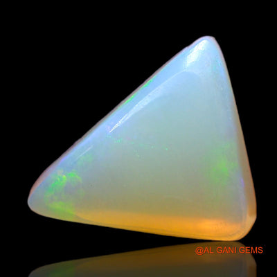 Natural Untreated Fire Opal Loose Gemstone Trillion Cabochon From Australia 4.00 Cts 12x10x6 mm AD-122