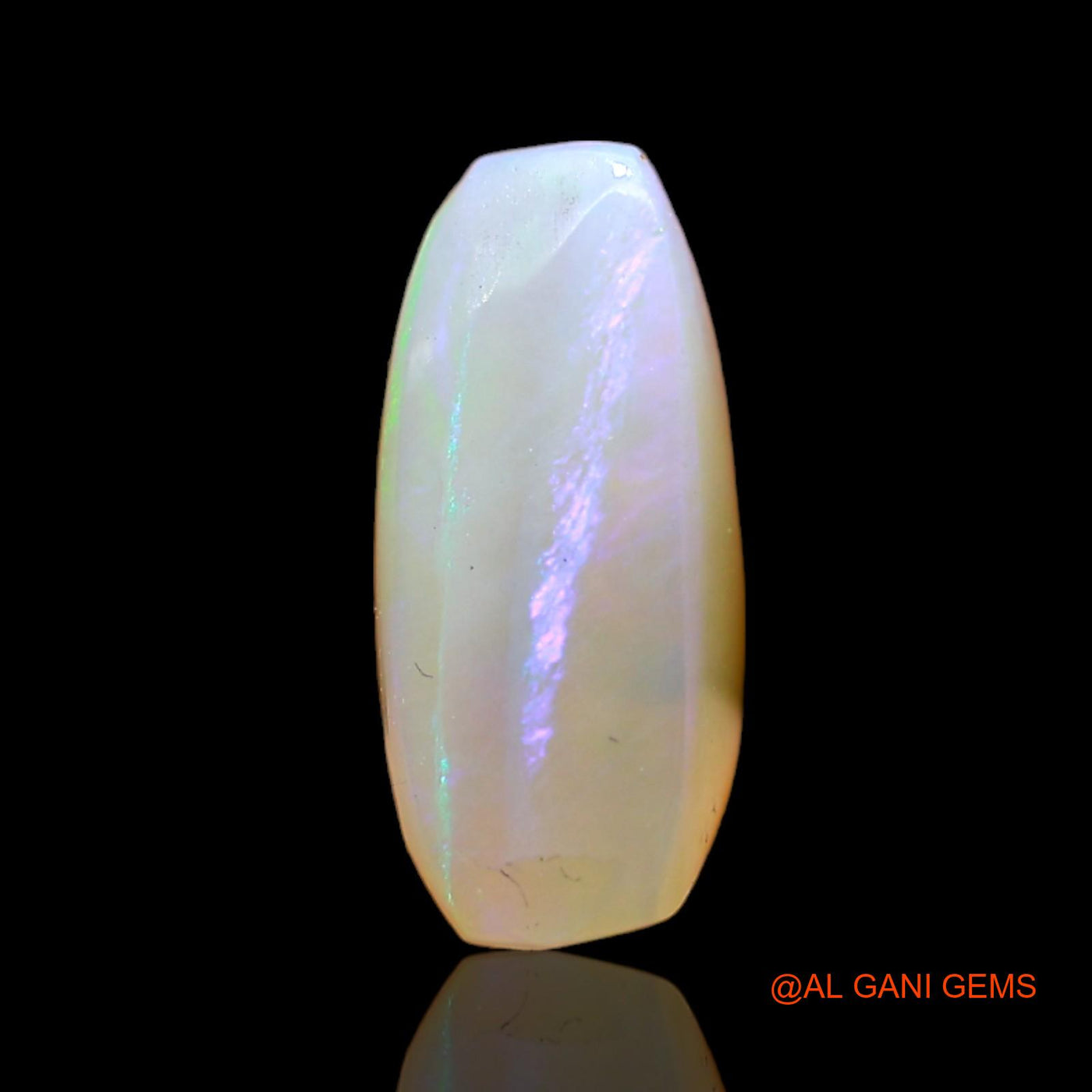 Natural Untreated Fire Opal Loose Gemstone Trillion Cabochon From Australia 4.00 Cts 12x10x6 mm AD-122