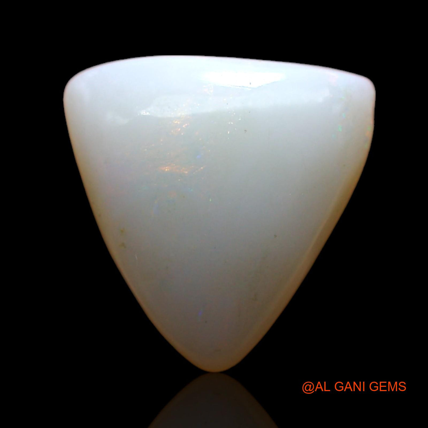 4.00 Cts Natural Australian Fire Opal Loose Gemstone Trillion Cabochon 12x11x5 mm AD-124