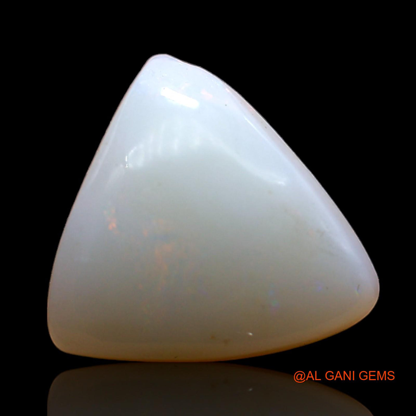 4.00 Cts Natural Australian Fire Opal Loose Gemstone Trillion Cabochon 12x11x5 mm AD-124