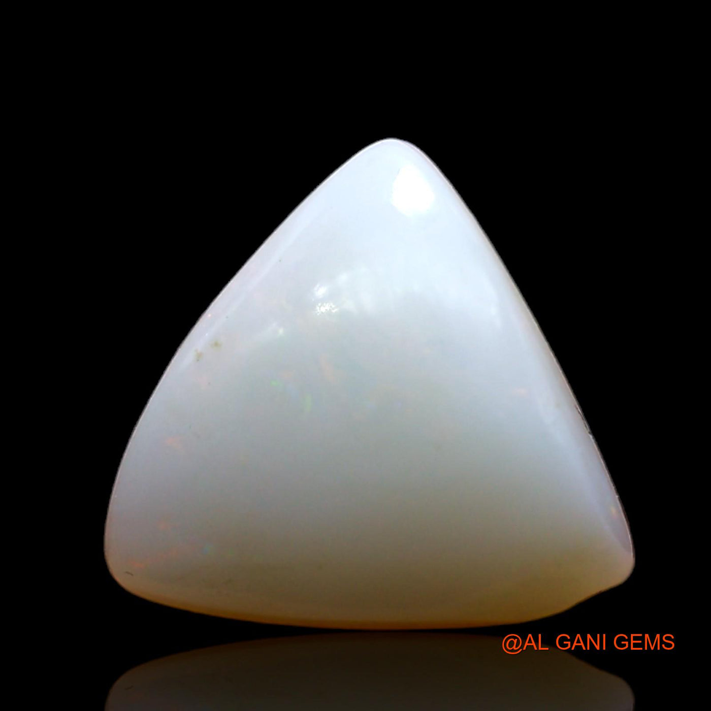 4.00 Cts Natural Australian Fire Opal Loose Gemstone Trillion Cabochon 12x11x5 mm AD-124