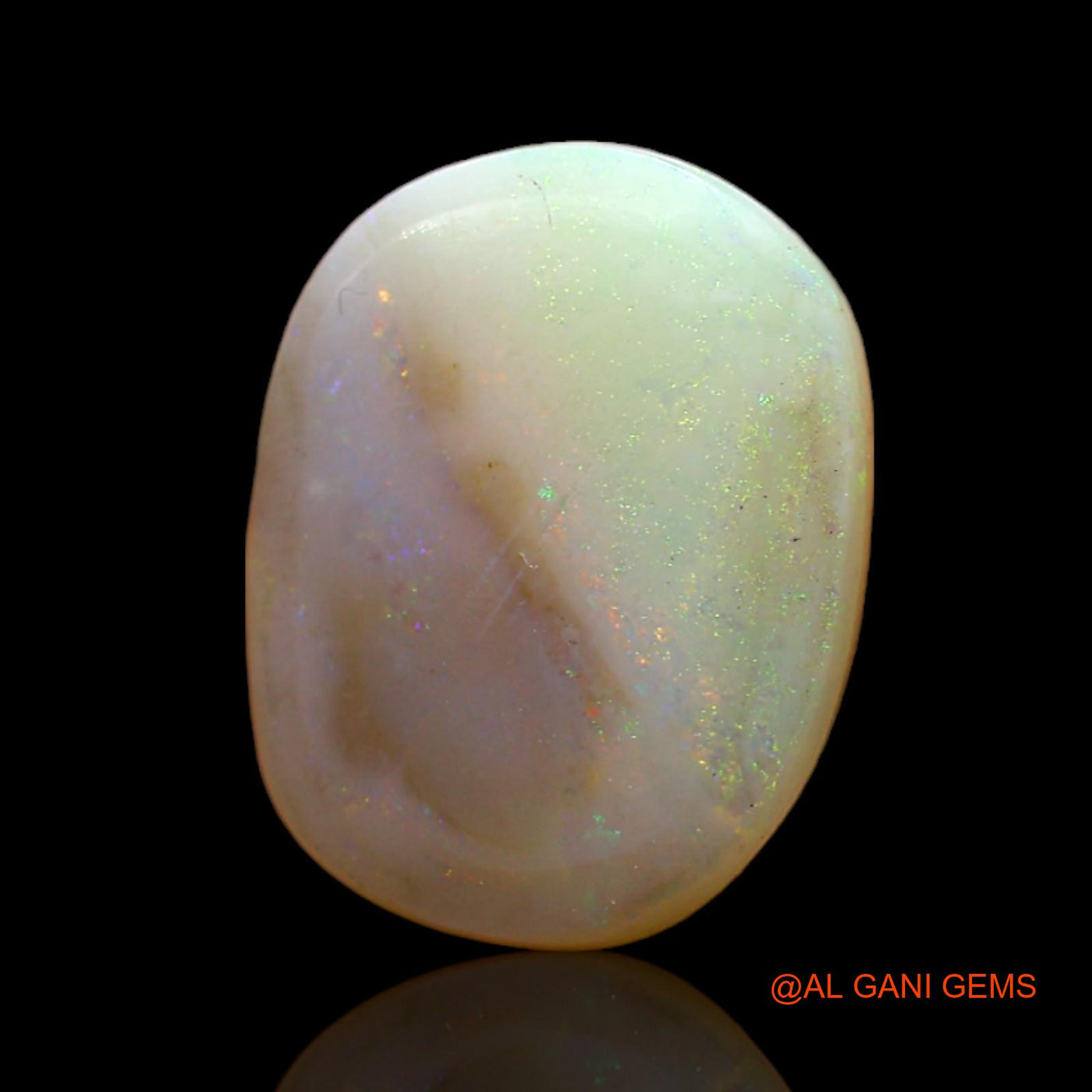 4.00 Cts Natural Australian Fire Opal Loose Gemstone Oval Cabochon 12x10x5 mm AD-125
