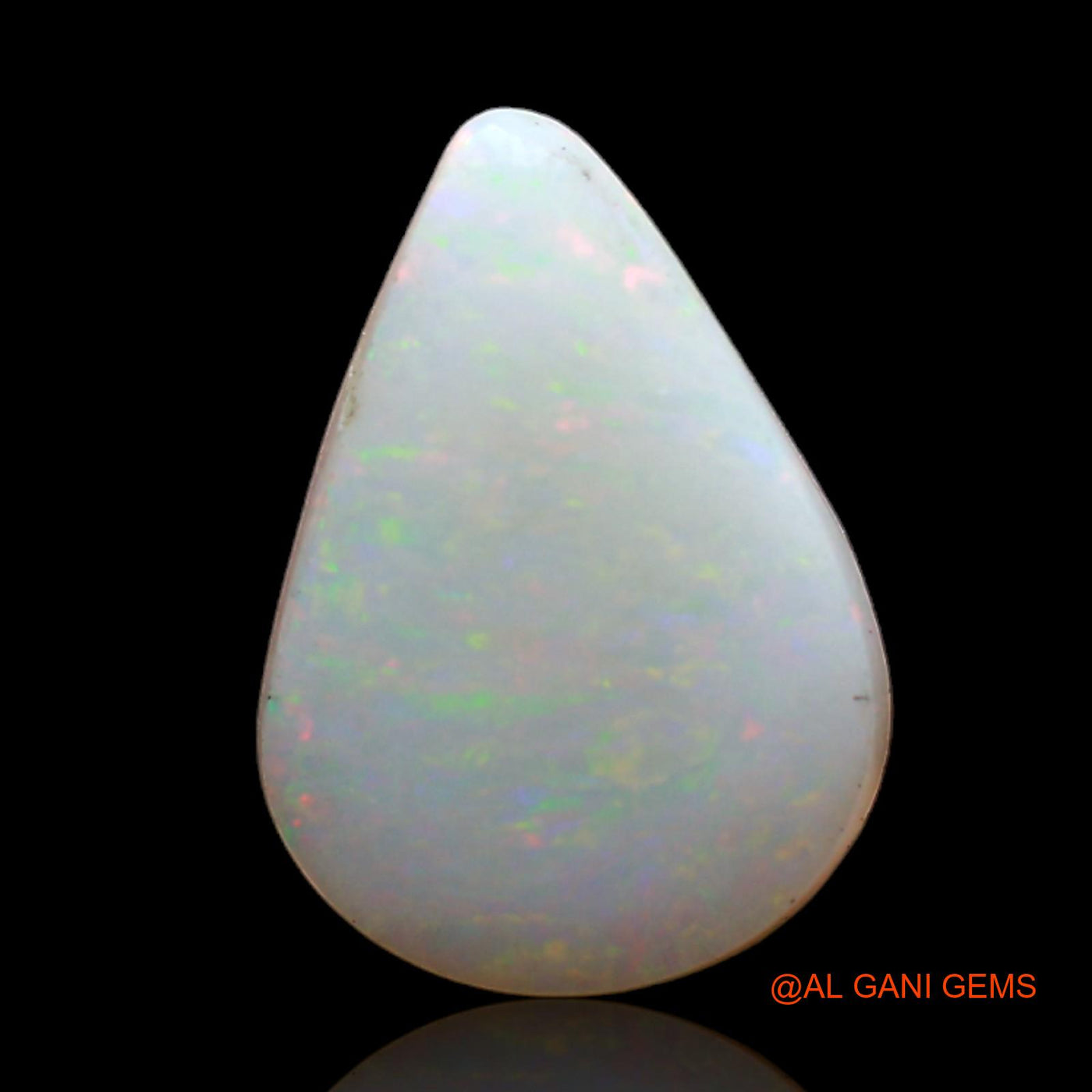 3.00 Cts Unheated Australian Fire Opal Loose Gemstone Pear Cabochon Natural 14x10x3 mm AD-126