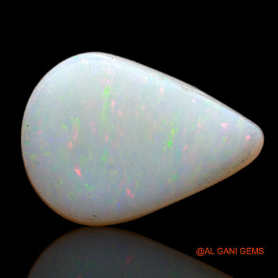 3.00 Cts Unheated Australian Fire Opal Loose Gemstone Pear Cabochon Natural 14x10x3 mm AD-126