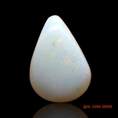 3.00 Cts Unheated Australian Fire Opal Loose Gemstone Pear Cabochon Natural 14x10x3 mm AD-126