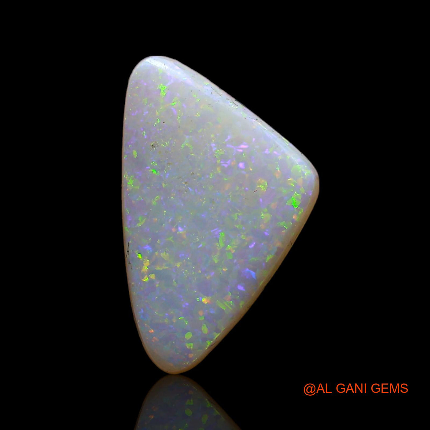 1.00 Cts Natural Australian Fire Opal Loose Gemstone Trillion Cabochon 14x8x2 mm AD-127
