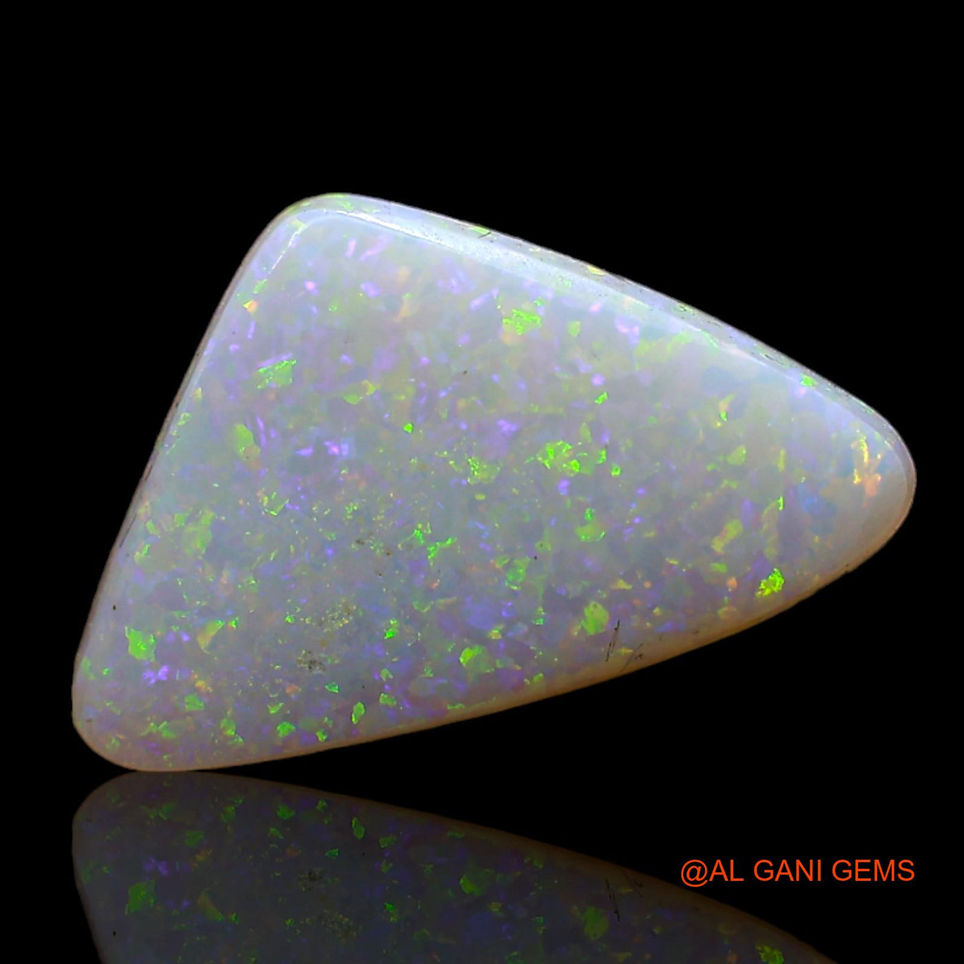 1.00 Cts Natural Australian Fire Opal Loose Gemstone Trillion Cabochon 14x8x2 mm AD-127