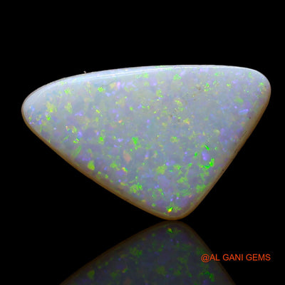 1.00 Cts Natural Australian Fire Opal Loose Gemstone Trillion Cabochon 14x8x2 mm AD-127