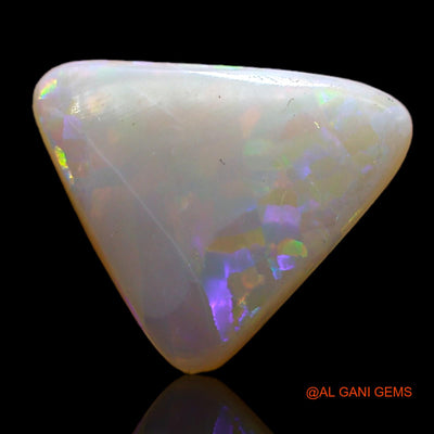 Natural Fire Opal Gemstone 2.00 Cts Loose Trillion Cabochon From Australia 11x10x3 mm AD-128
