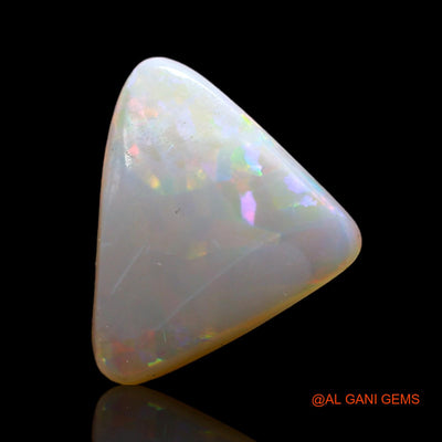 Natural Fire Opal Gemstone 2.00 Cts Loose Trillion Cabochon From Australia 11x10x3 mm AD-128