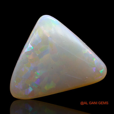 Natural Fire Opal Gemstone 2.00 Cts Loose Trillion Cabochon From Australia 11x10x3 mm AD-128