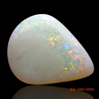 Natural Untreated Fire Opal Loose Gemstone Pear Cabochon From Australia 2.00 Cts 13x10x3 mm AD-129
