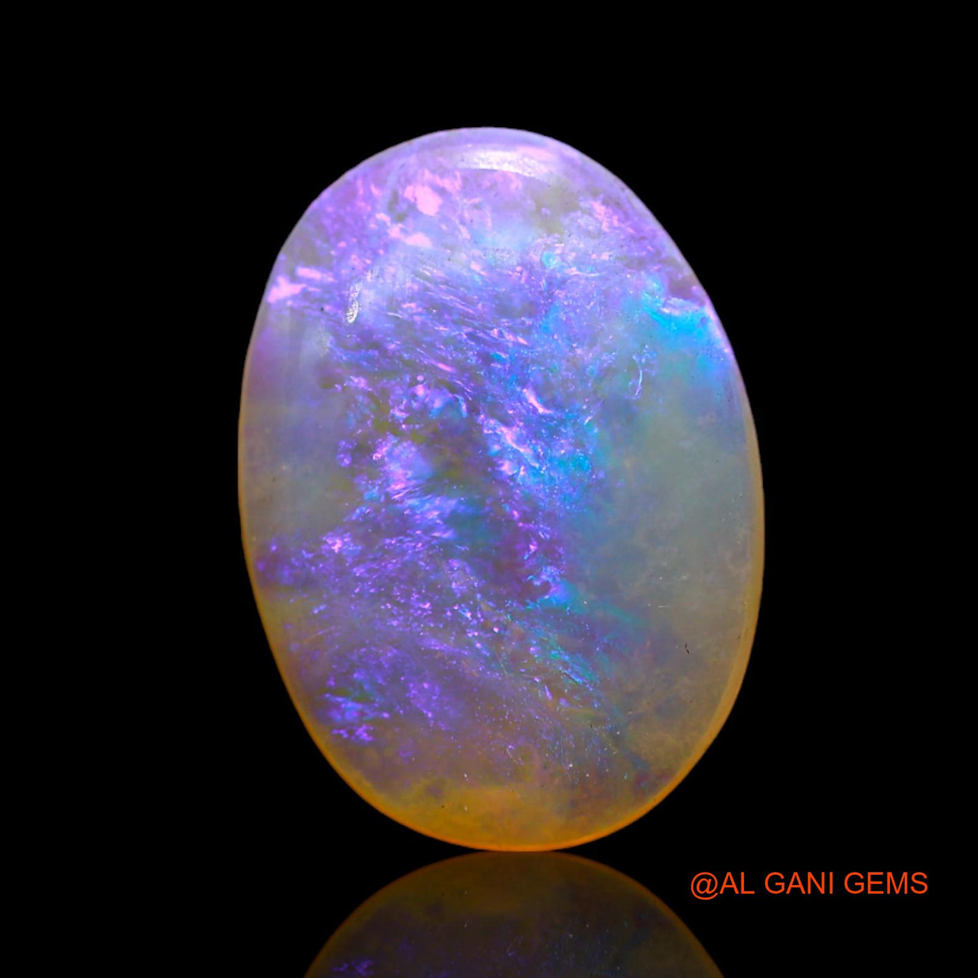 Natural Untreated Fire Opal Loose Gemstone Oval Cabochon From Australia 2.00 Cts 13x9x3 mm AD-132