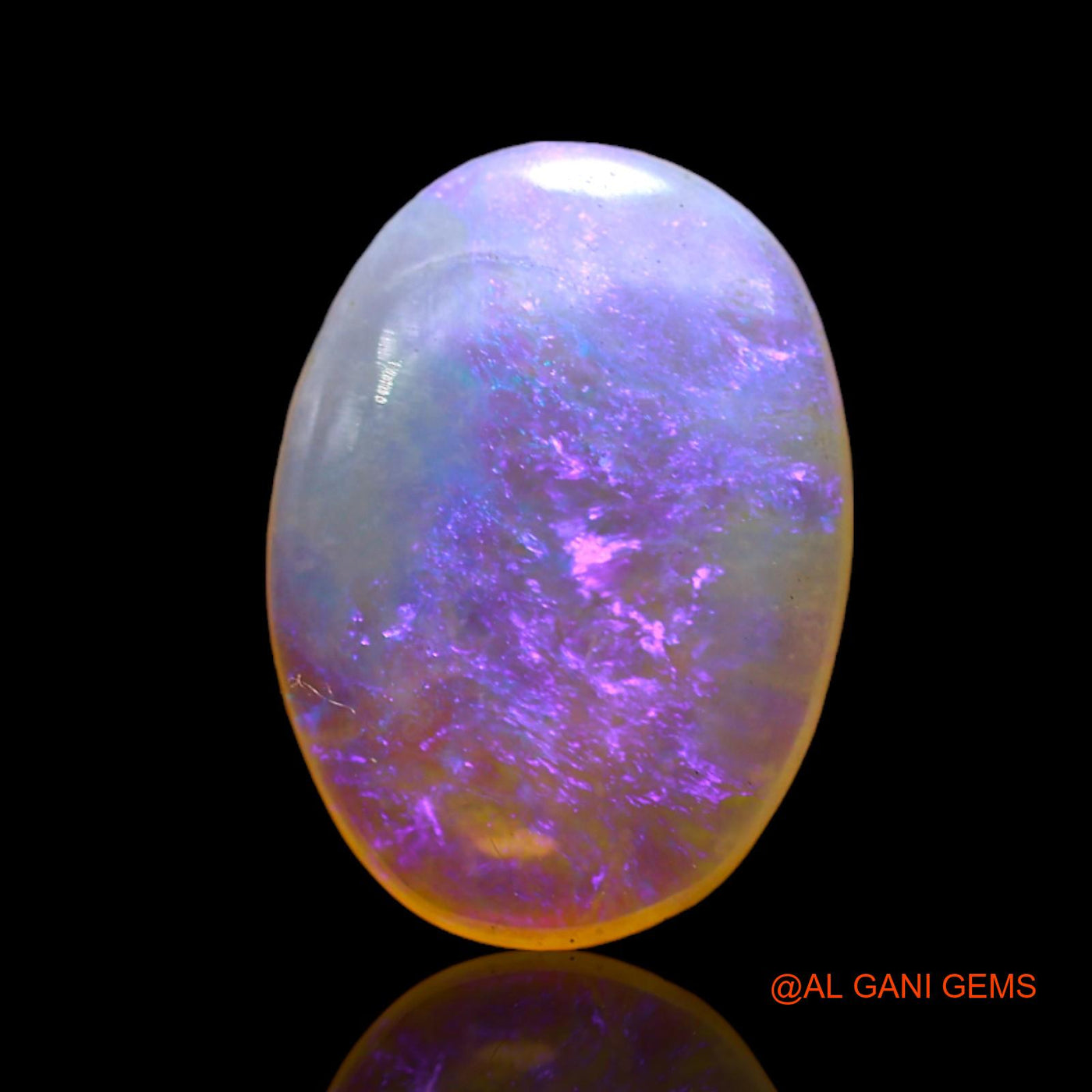 Natural Untreated Fire Opal Loose Gemstone Oval Cabochon From Australia 2.00 Cts 13x9x3 mm AD-132