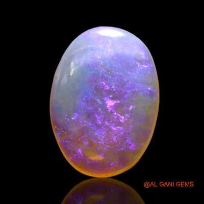 Natural Untreated Fire Opal Loose Gemstone Oval Cabochon From Australia 2.00 Cts 13x9x3 mm AD-132