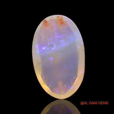 3.00 Cts Unheated Australian Fire Opal Loose Gemstone Oval Cabochon Natural 14x9x4 mm AD-133