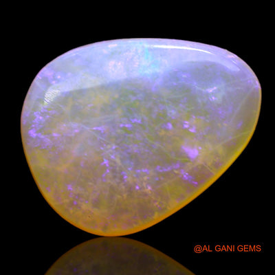 Natural Untreated Fire Opal Loose Gemstone Pear Cabochon From Australia 3.00 Cts 13x10x3 mm AD-134