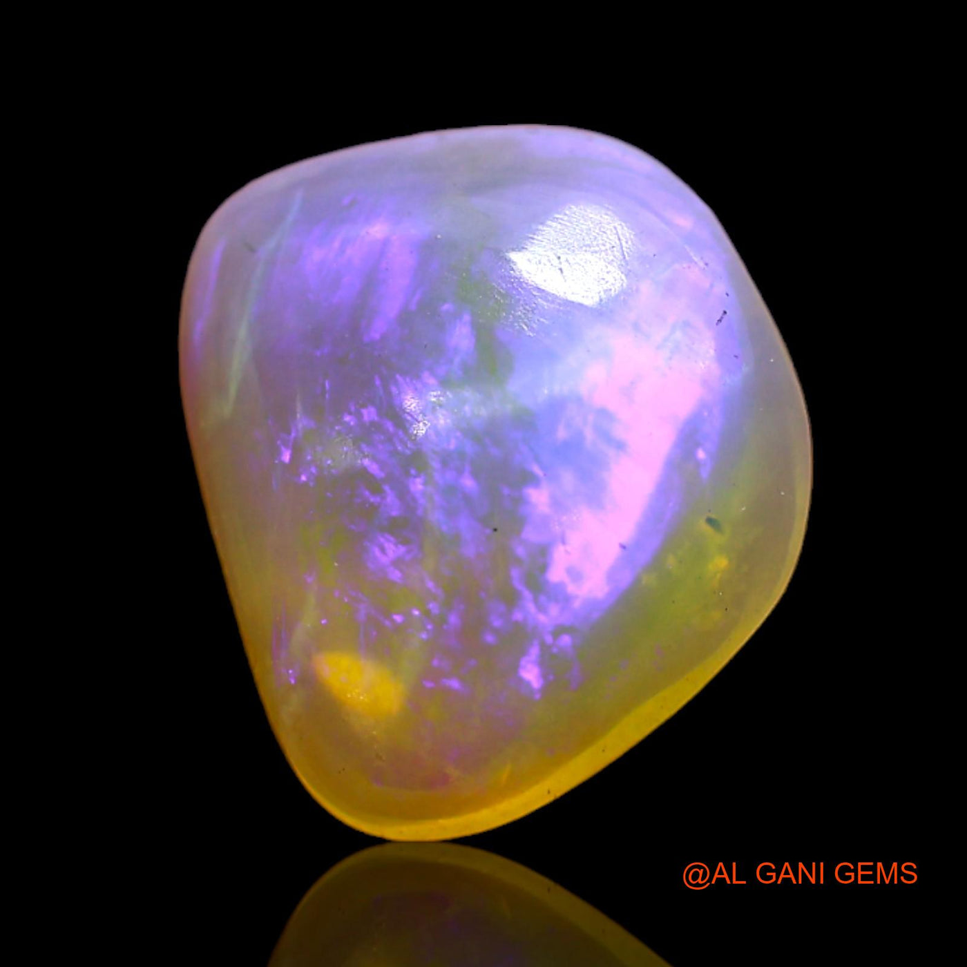 3.00 Cts Natural Australian Fire Opal Loose Gemstone Fancy Cabochon 12x10x4 mm AD-135