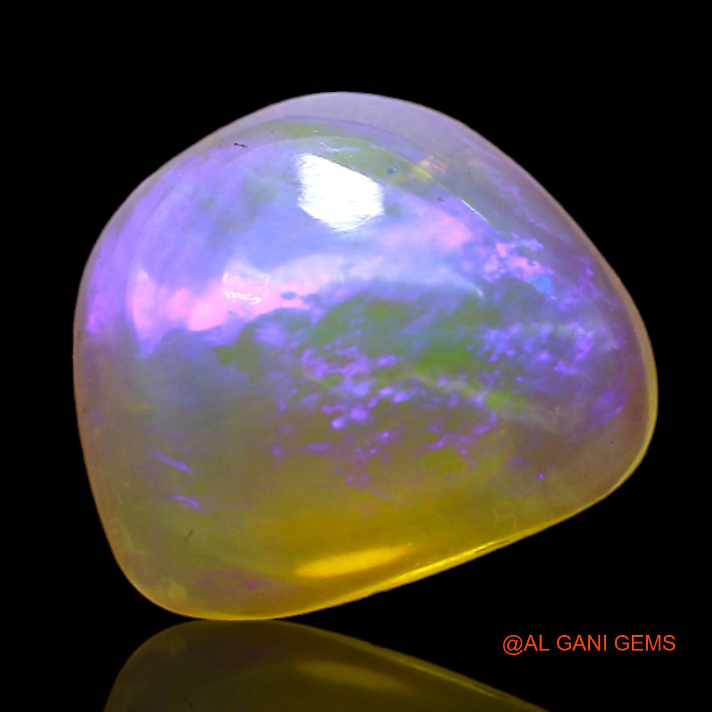 3.00 Cts Natural Australian Fire Opal Loose Gemstone Fancy Cabochon 12x10x4 mm AD-135