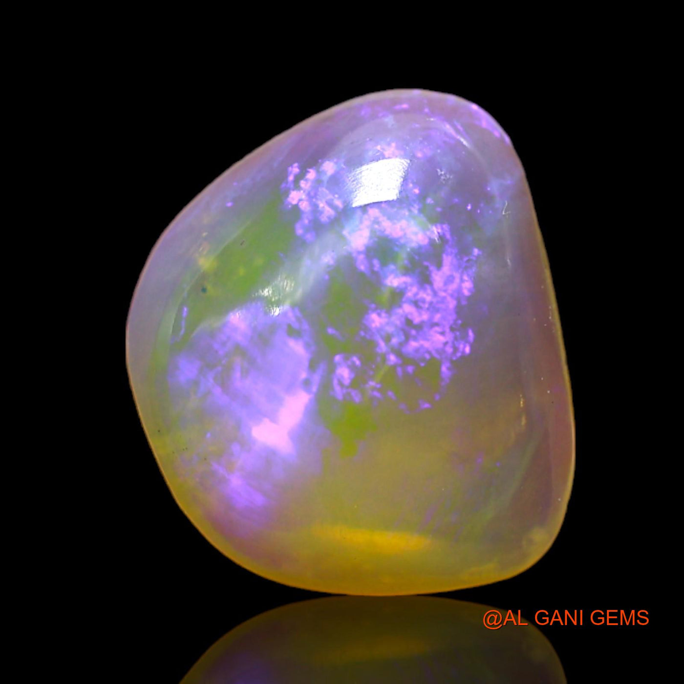 3.00 Cts Natural Australian Fire Opal Loose Gemstone Fancy Cabochon 12x10x4 mm AD-135