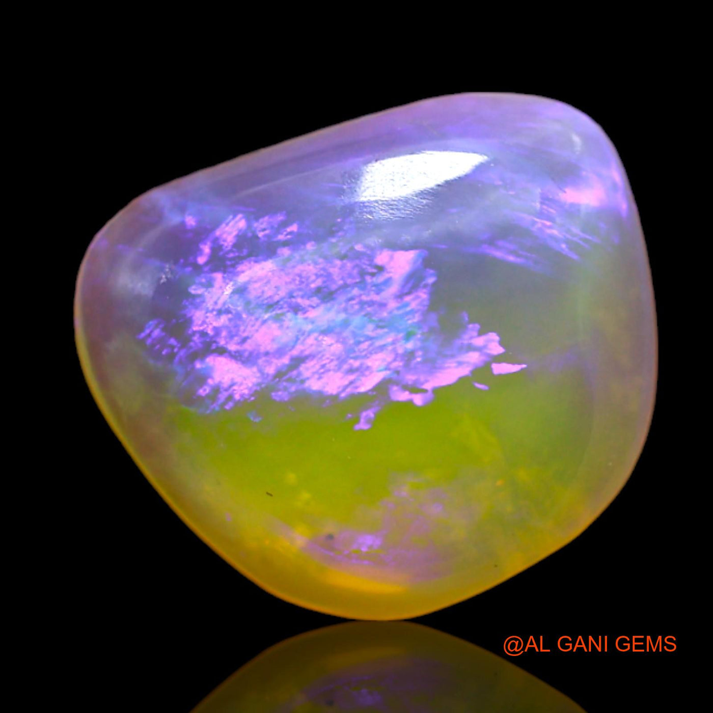 3.00 Cts Natural Australian Fire Opal Loose Gemstone Fancy Cabochon 12x10x4 mm AD-135